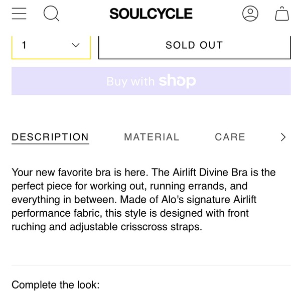 All Airlift Divine Bra in Crystal Blue Size M - Picture 4 of 7